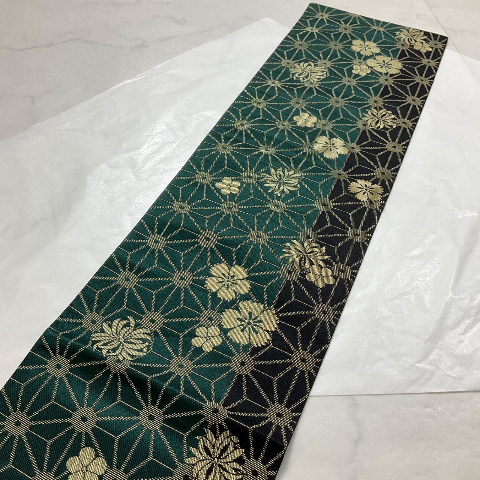 kimono+one ◇未使用同然◇素敵な半幅帯◇鞠◇リバーシブル◇長尺 
