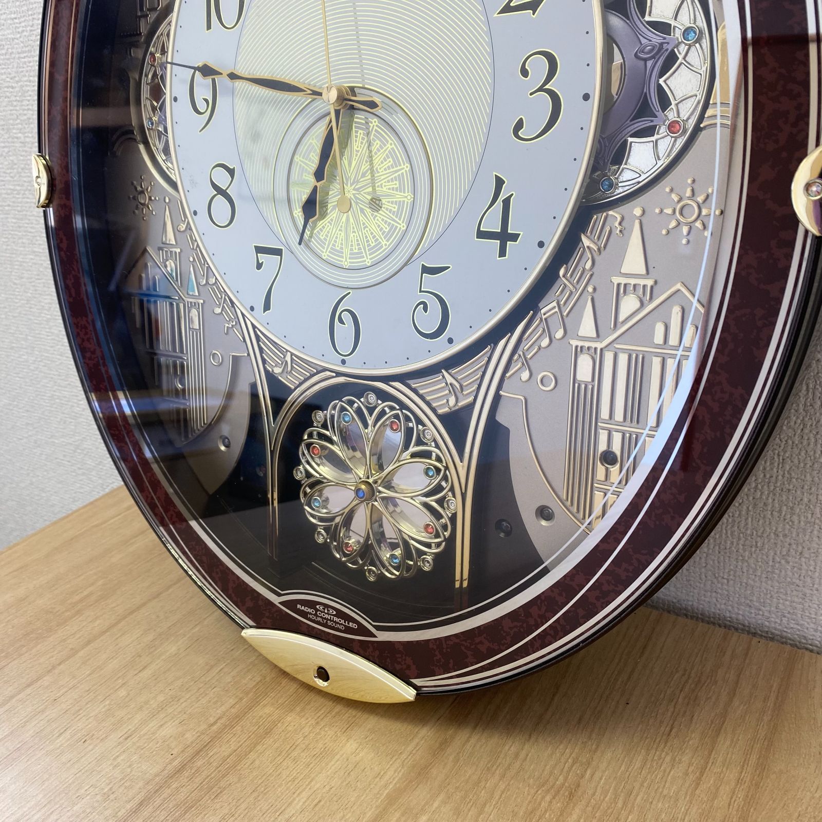 リズム　Small World　4MN509RH 壁掛け時計 Small World RHYTHM リズム 電波掛け時計 4MN509RH 電波時計