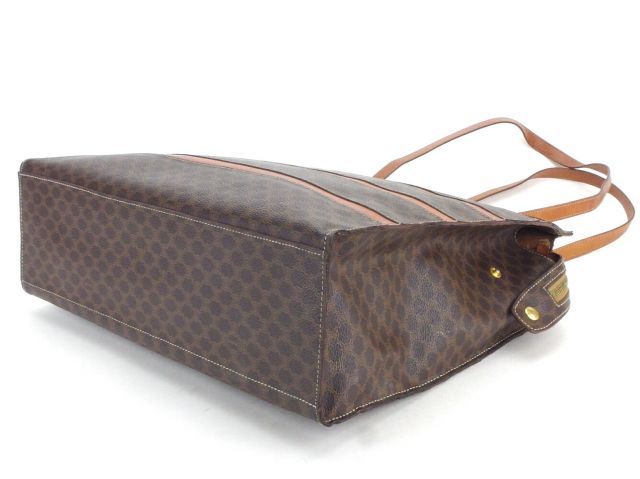 セリーヌ トートバッグ ショルダーバッグ マカダム ブラウン×ベージュ