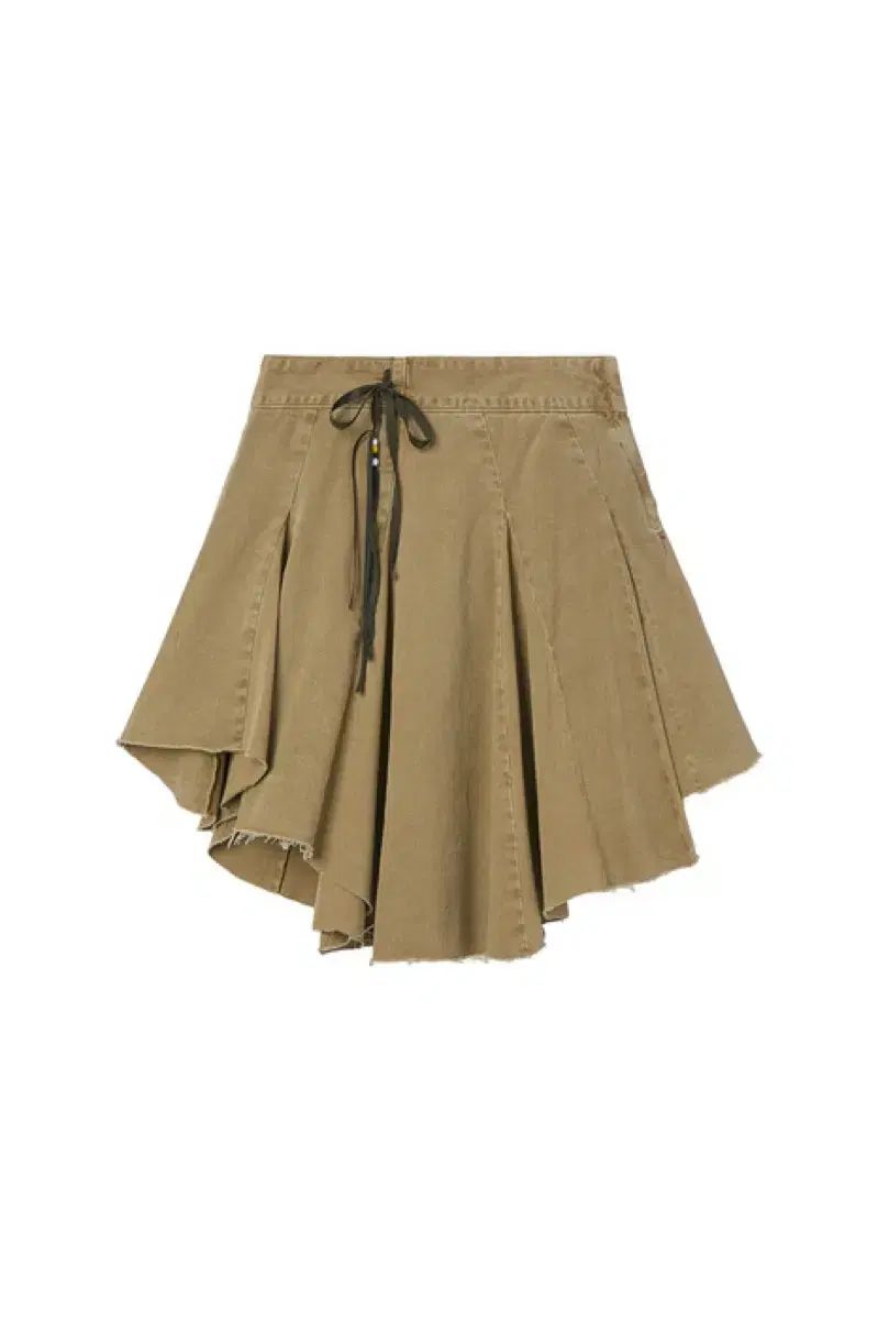 オープンワイワイ ベージュ スカート ASSYMETRIC PLEATED SKIRT