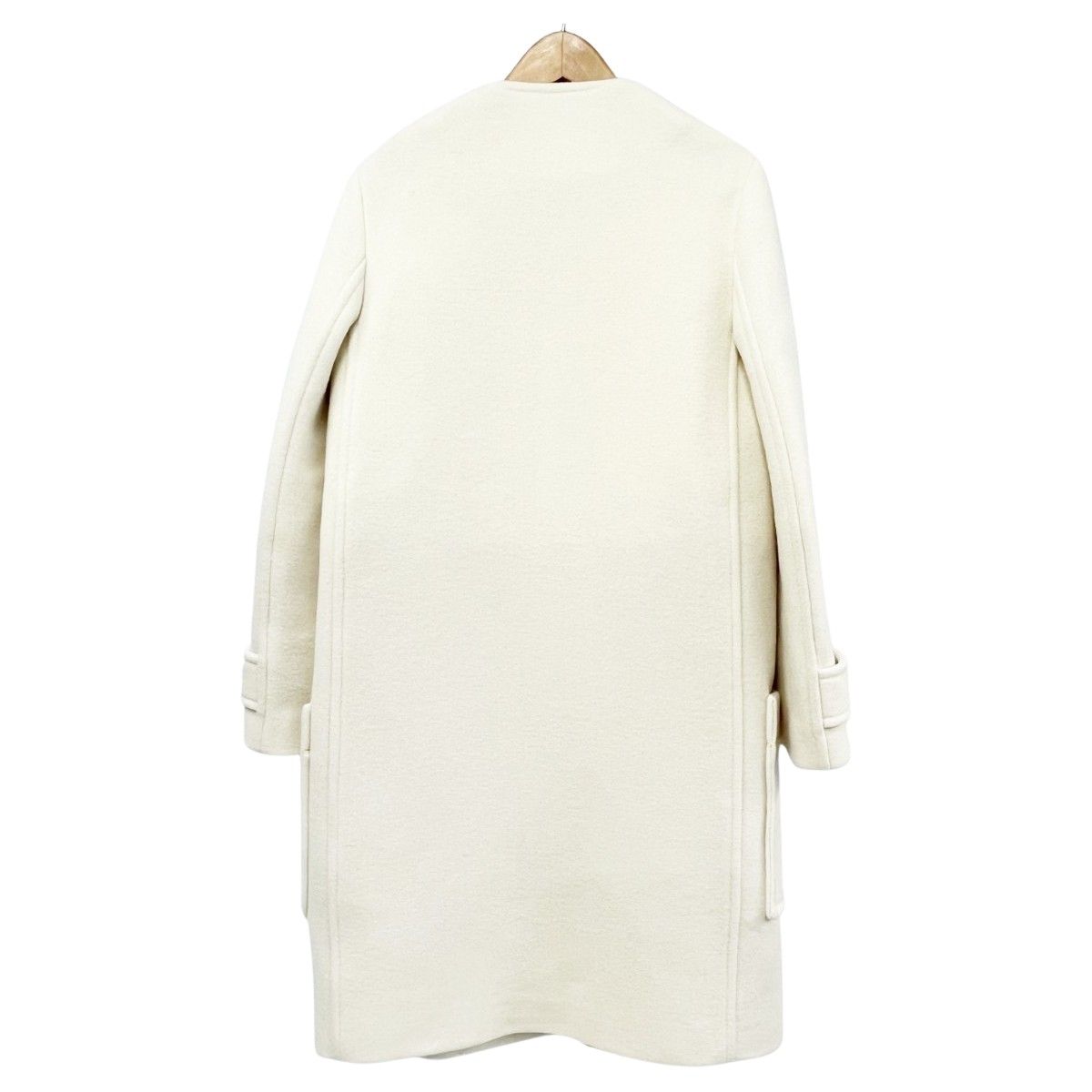 ◆◆BURBERRY LONDON バーバリーロンドン ラウンドネックコート サイズ36 レディース ホワイト