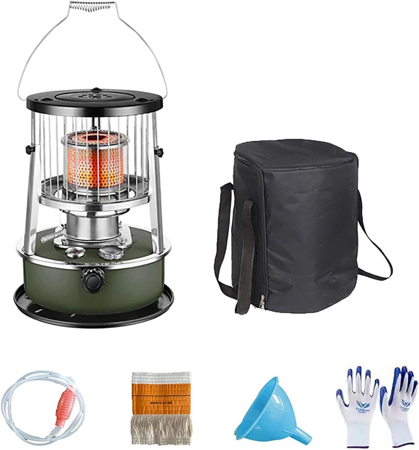 最新 石油ストーブ 6点セ 灯油ストーブ 360°対流型加熱 電源不要 ストーブ 調節 な炎付き ット伸縮型 タンク容 360°高速暖房 急速加熱 WWW_KANDAIZUMI_COM