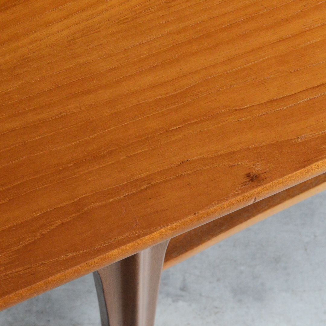 Sutcliffe サトクリフ チーク ローテーブル ラタン棚付 イギリスヴィンテージ コーヒーテーブル ミッドセンチュリー センターテーブル MARWIL-DEMENAGEMENTS_CH