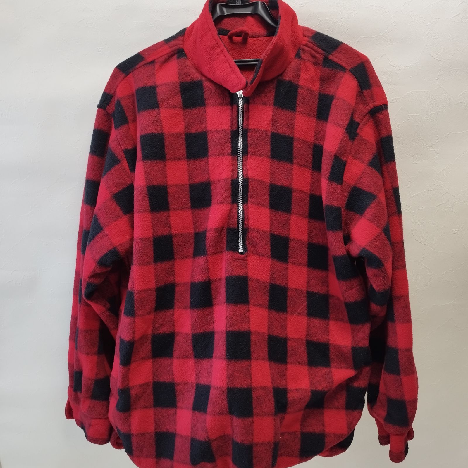 マルボロ Marlboro フリース リバーシブル レッド チェック XL 90s Marlboro マルボロ リバーシブルジャケット ブルゾン 中古90s