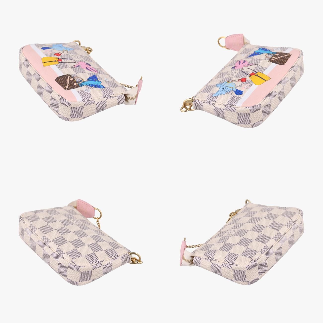 Louis Vuitton ダミエ・キャンバス ポーチ ルイヴィトンLouis Vuittonミニポシェットアクセサリーアズール