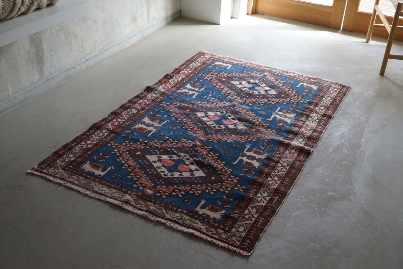 トルコヴィンテージラグマット（1950年代オールドラグ） トルコヴィンテージラグマット（1950年代オールドラグ） トルコ製50年