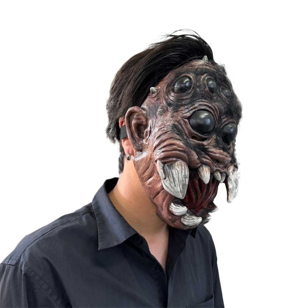 マスク 大蜘蛛のお面 ハロウィン 被り物 かぶりもの 帽子 サプライズ