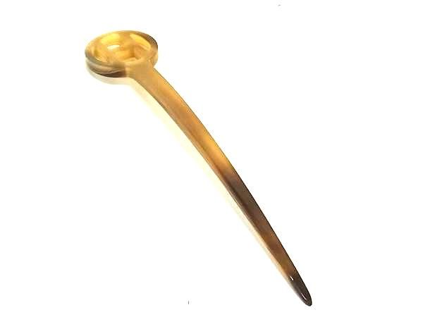 □美品□ HERMES エルメス バッファローフォーン かんざし 髪