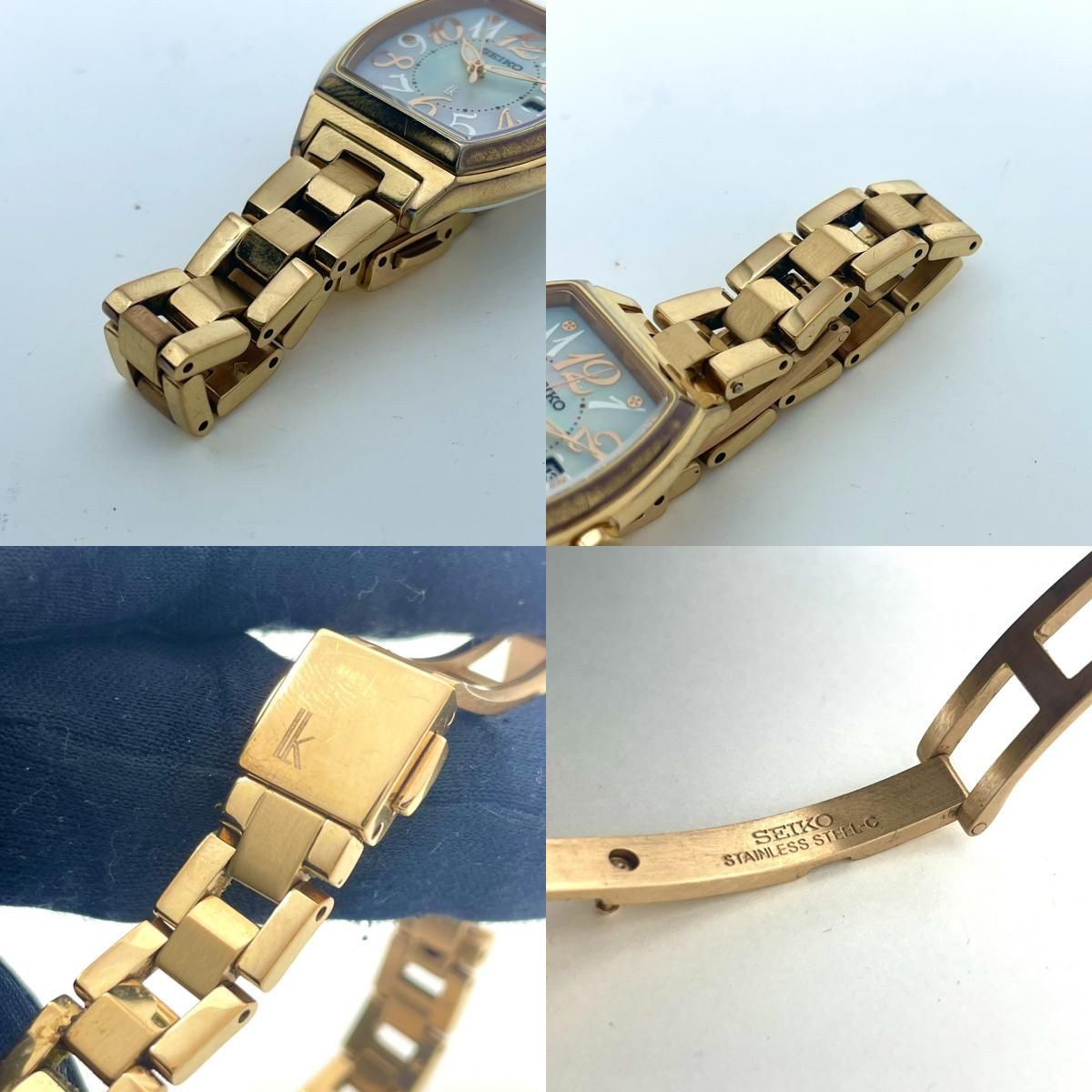 稼働/美品】セイコー ルキア 腕時計 V137-0CE0 レディース ソーラー  