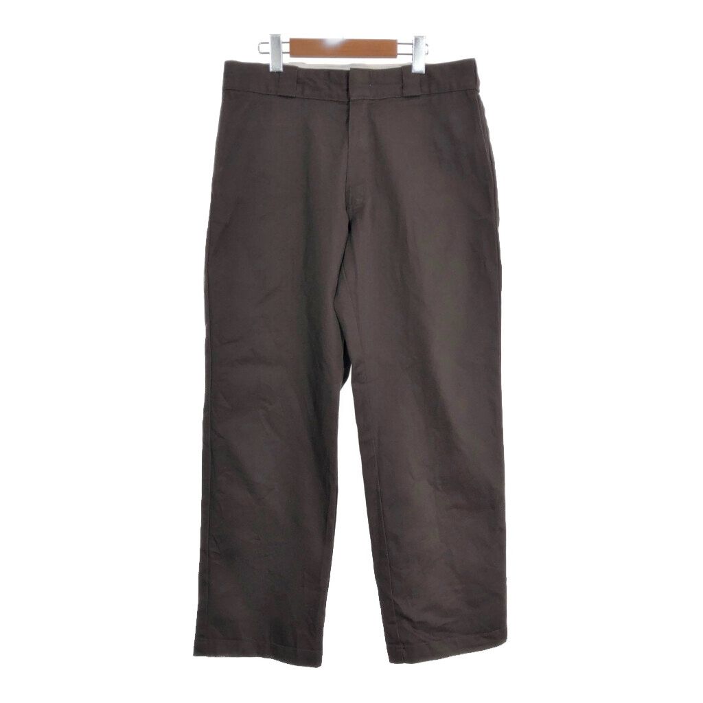 Dickies ディッキーズ 874 ワークパンツ ブラウン (メンズ W34 L30) 中古 古着 T1023