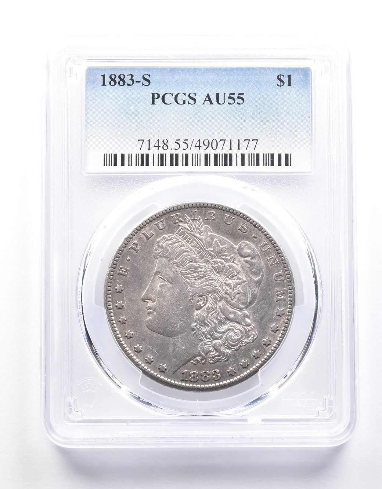 1883-S モーガン銀貨 AU55 PCGS