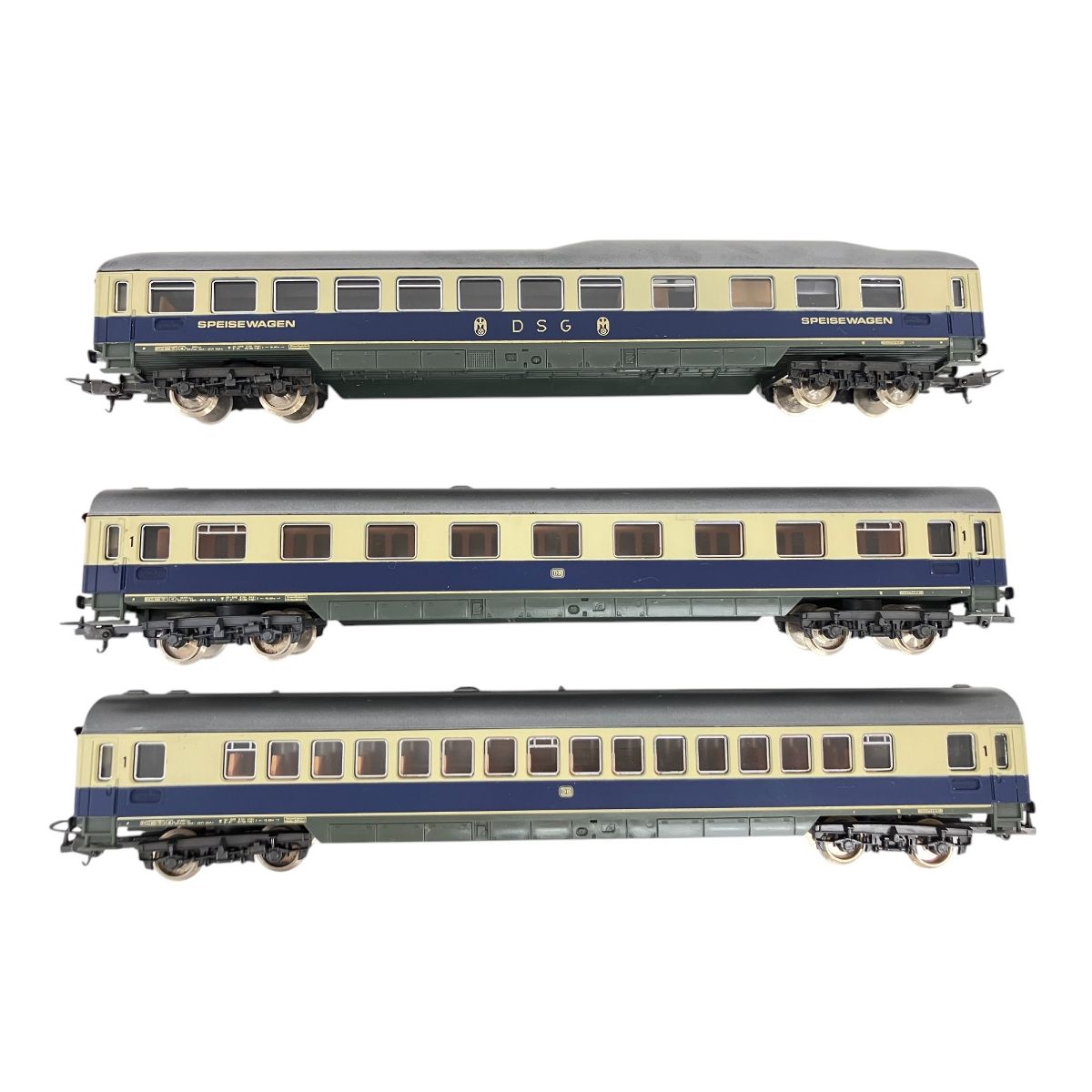 Lima 30 HOゲージ 客車 青 3両セット 外国車両 鉄道模型
