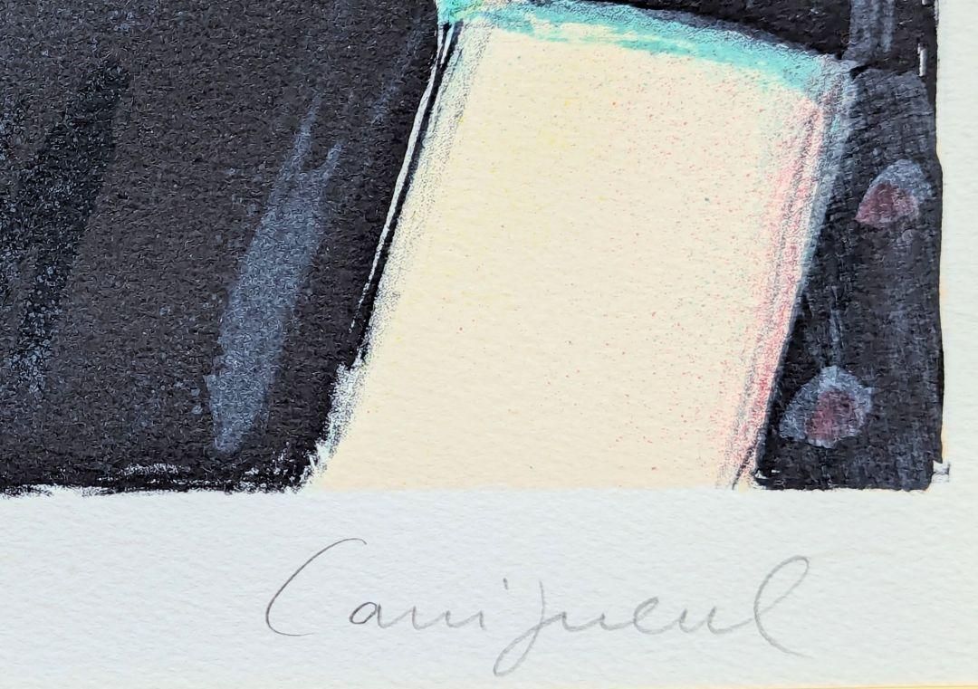 真作】【直筆サイン】J・P・カシニョール「チューリップとプロフィール