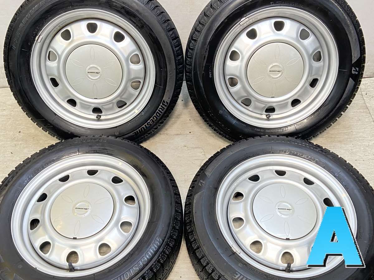 175/65R15  nブリヂストン アイスパートナー2 n　 SCHWARZ MV M60 n15x5.5  100-4穴 n中古タイヤ スタッドレスタイヤ ホイールセット 4本セットn w15241024023