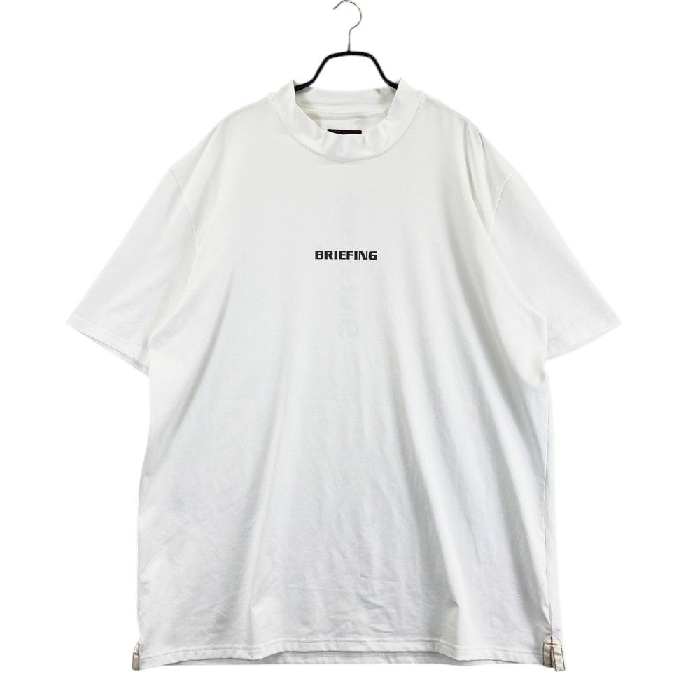サイズ：4XL BRIEFING GOLF ブリーフィング 2023年 半袖モックネックTシャツ  ホワイト系 [240101476321] ゴルフウェア メンズ ストスト サイズ：4XL BRIEFING GOLF ブリーフィング 2023年 半袖モック