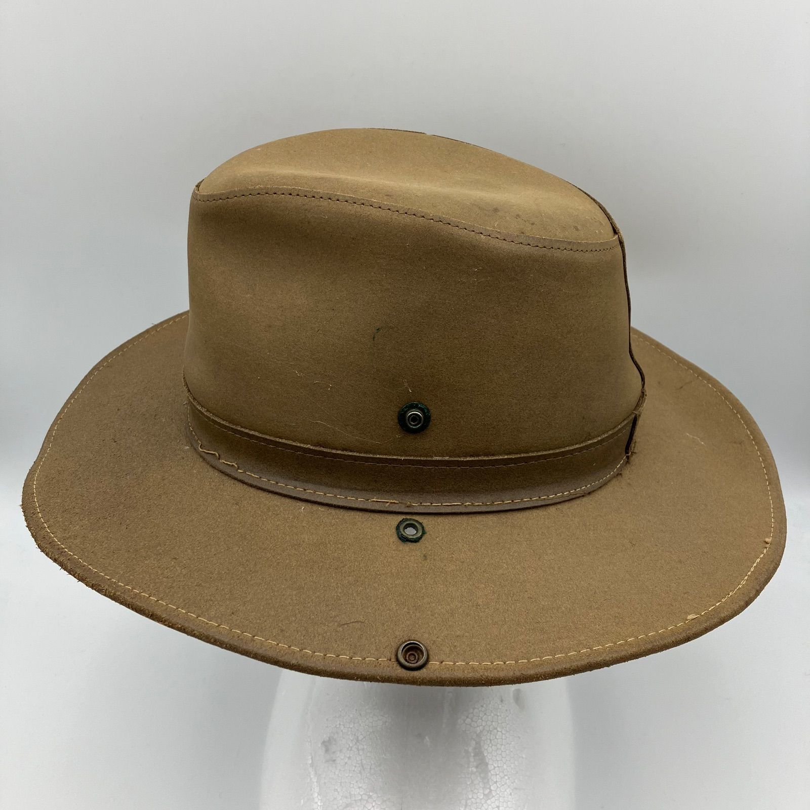 HENSCHEL made in USA ラージサイズ革製 - 帽子