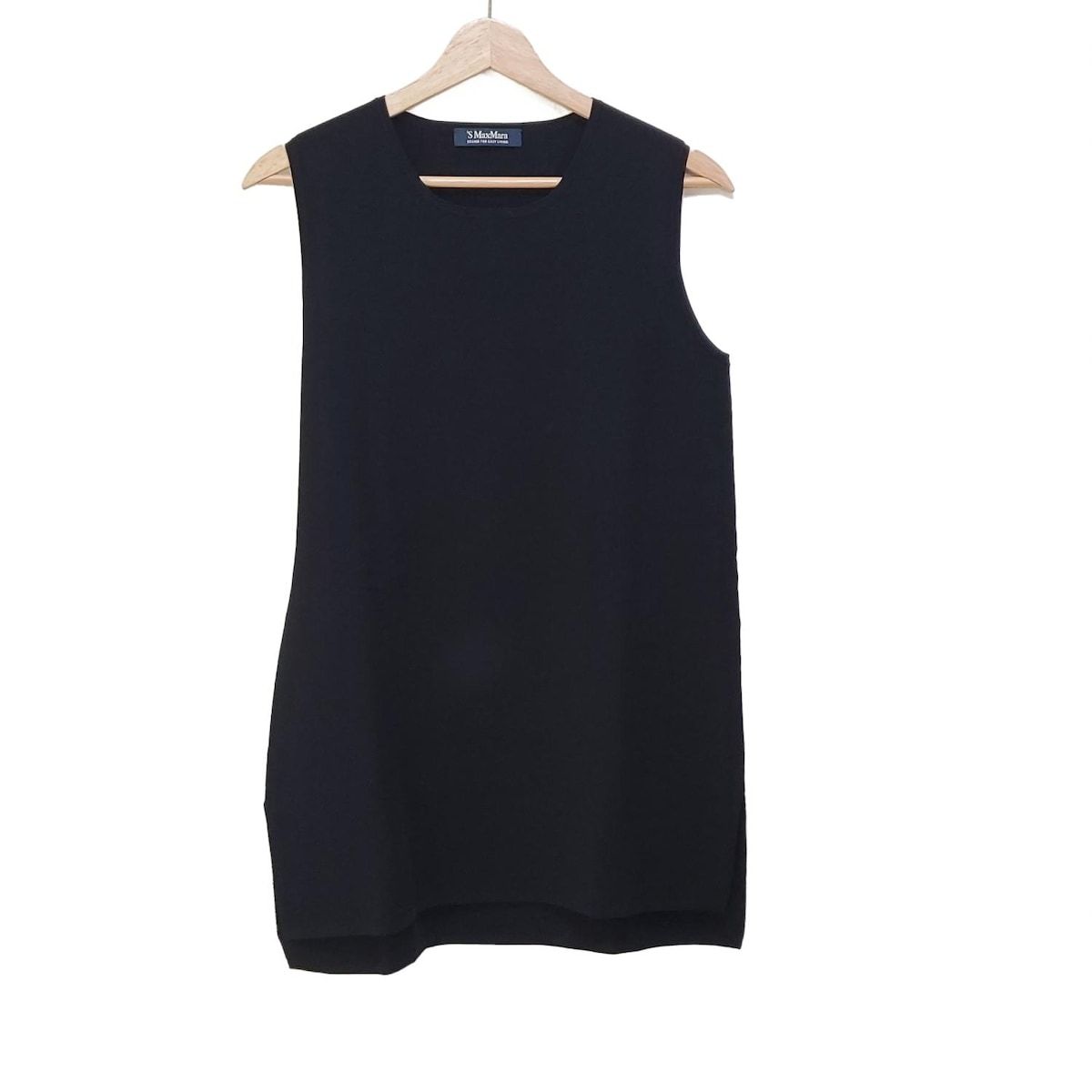 S Max Mara マックスマーラ ノースリーブセーター サイズJ M レディース - 黒