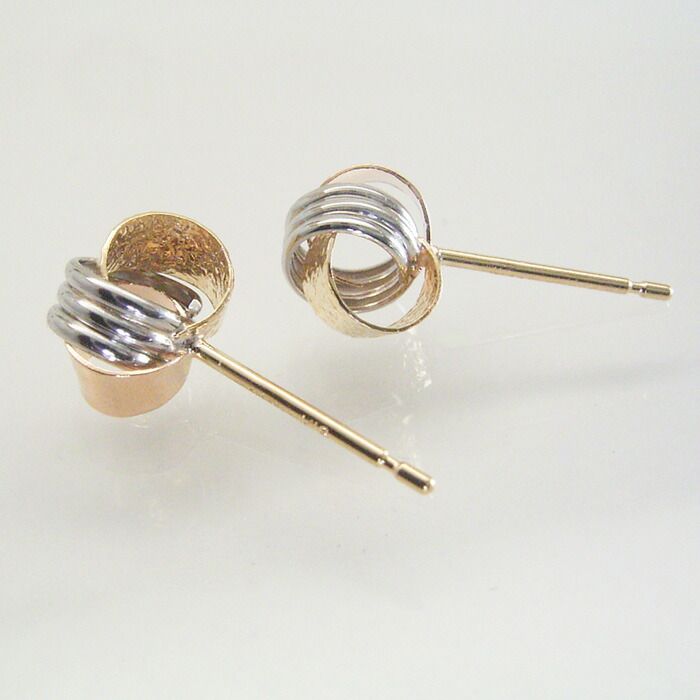 ピアス トリニティ プラチナ900 K18ゴールド K18ピンクゴールド pt900