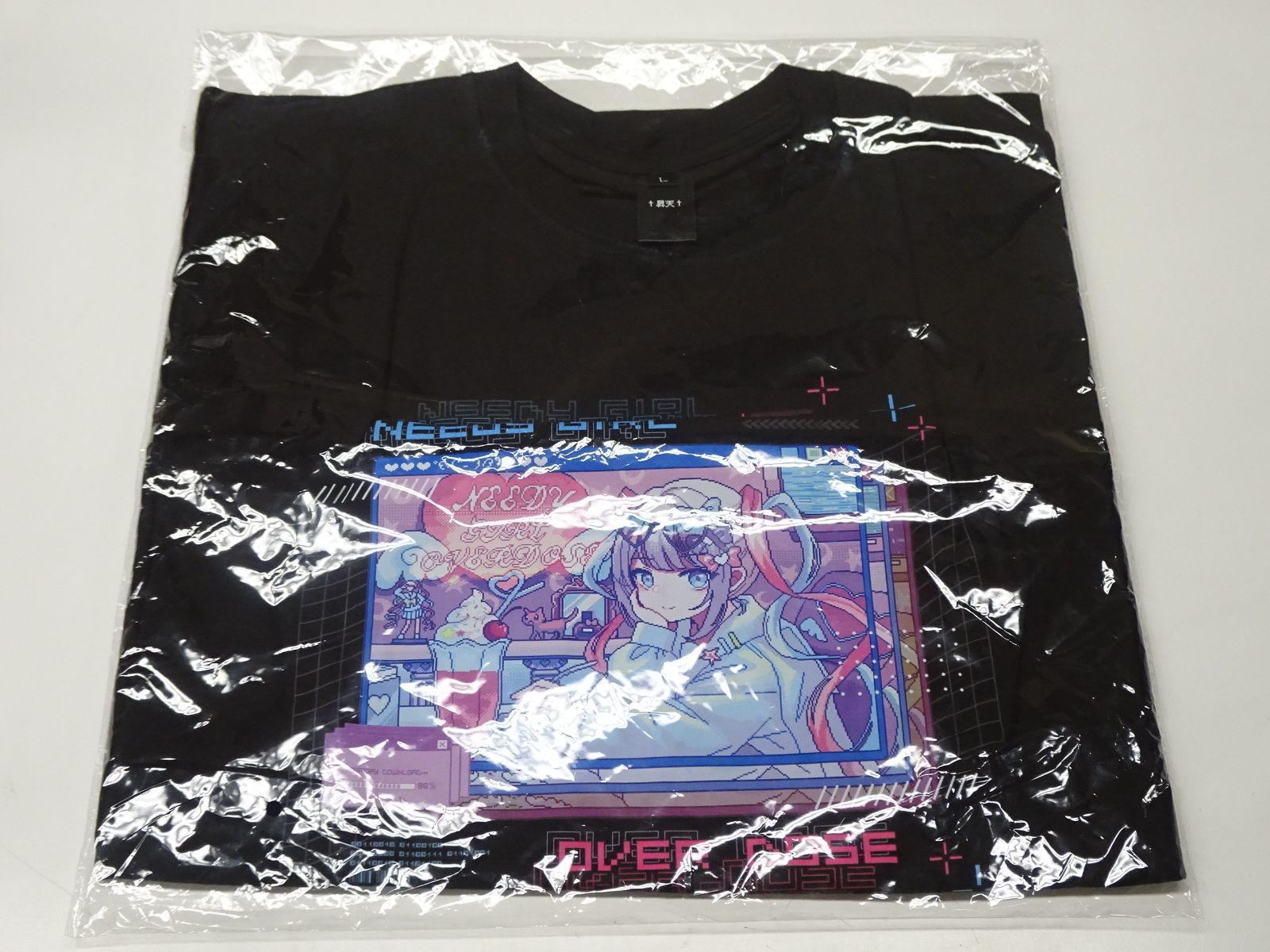 ニディガ 超てんちゃんチルレトロT　Lサイズ ニディガ東西POPUPSTORE】超てんちゃんボックスグラフィックT