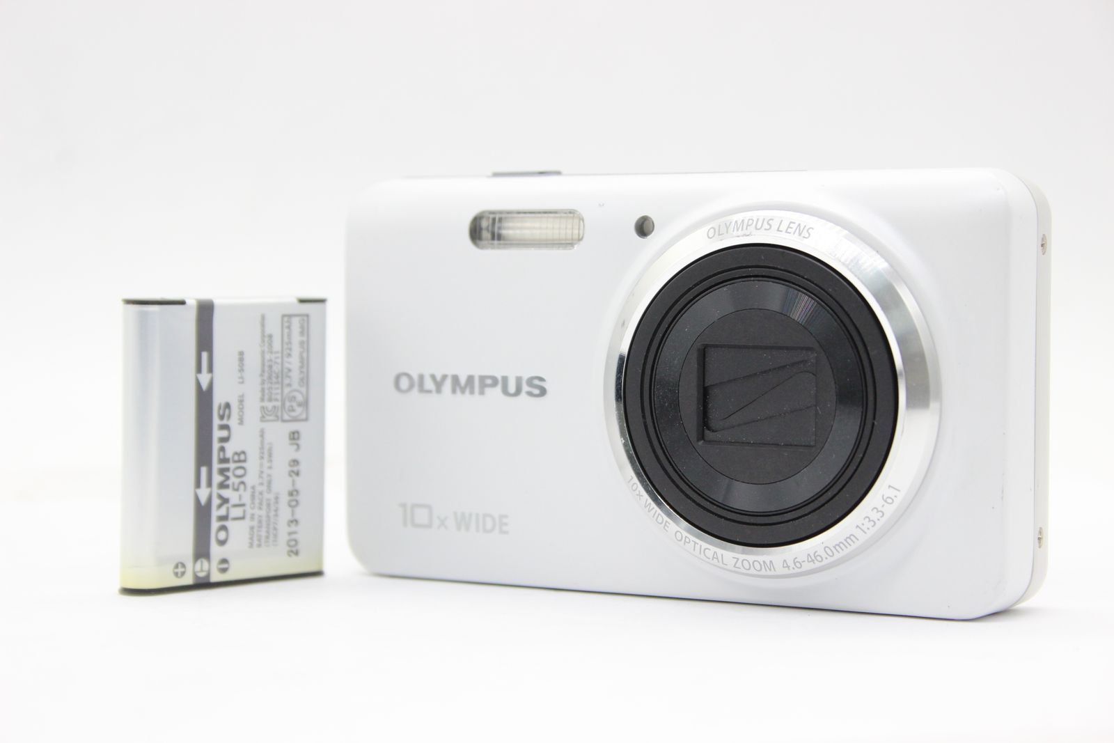 返品保証】 オリンパス Olympus Stylus VH-520 ホワイト 10x Wide