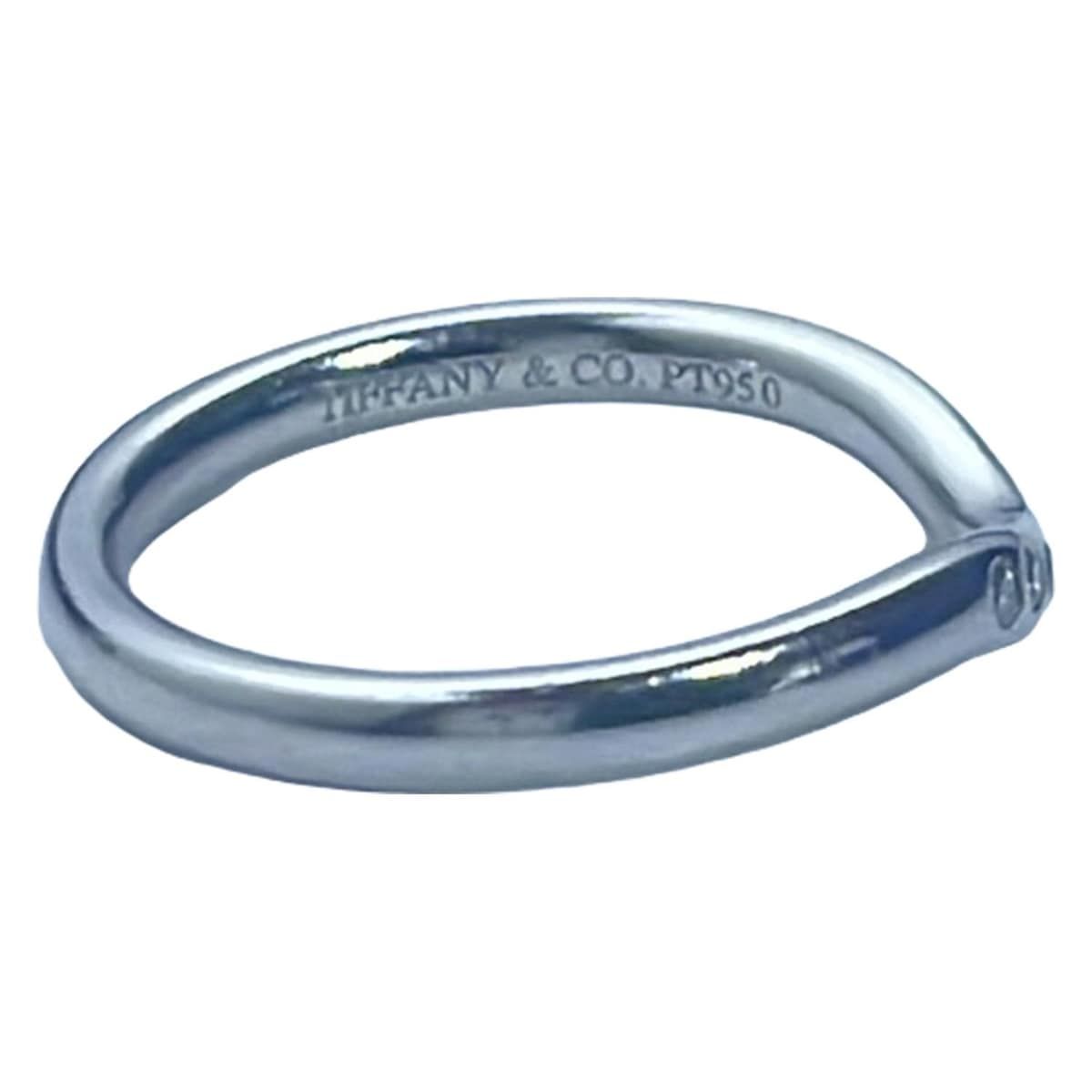 ティファニー ティファニー TIFFANY PT950 9号 カーブドバンドリング
