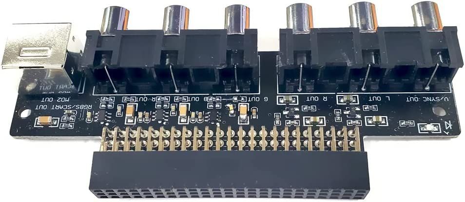 自作品 NEC PCエンジン 用 AVブースター AV Booster RGB端子 AV出力 アダプター 2022版