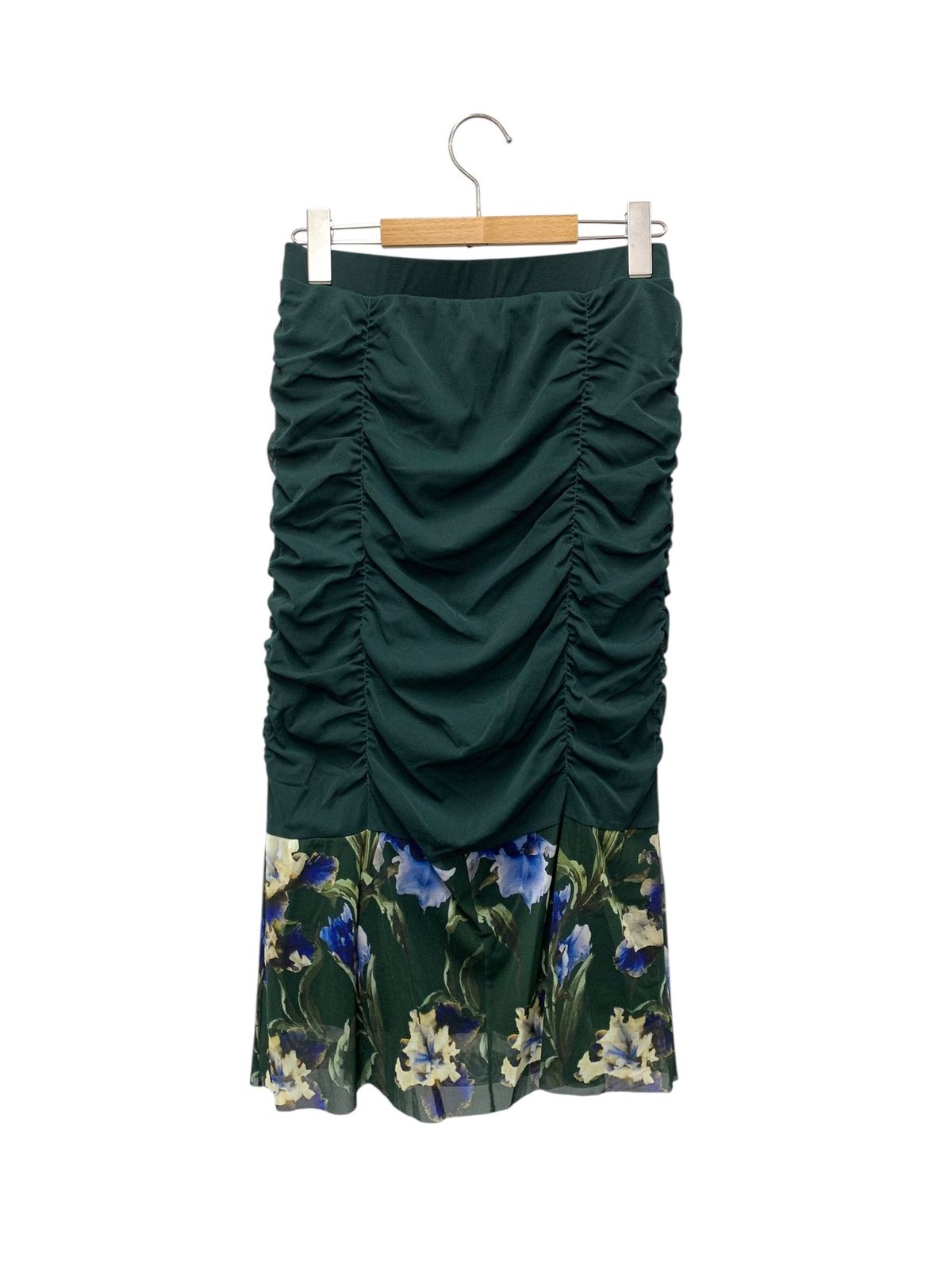 ヴィヴィアンタム 14175521 スカート 40 グリーン フラワープリント タイト ITM8INSCNU32