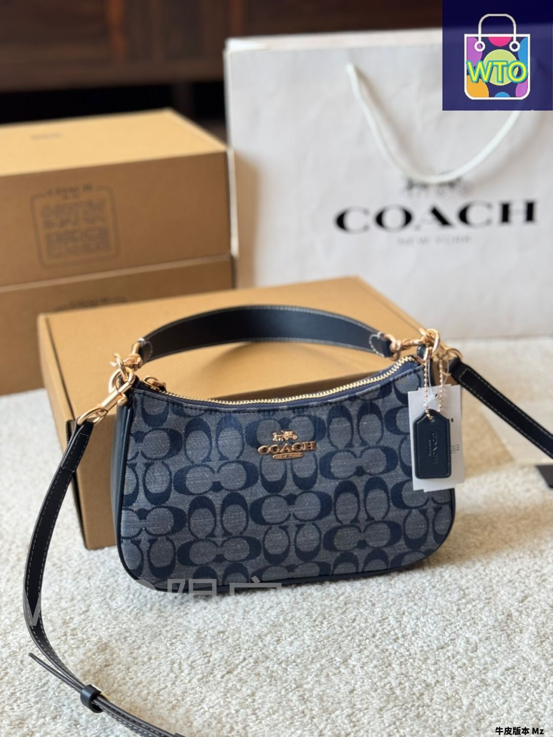 新品未使用 COACH TERI アンダーアームバッグ ブラック