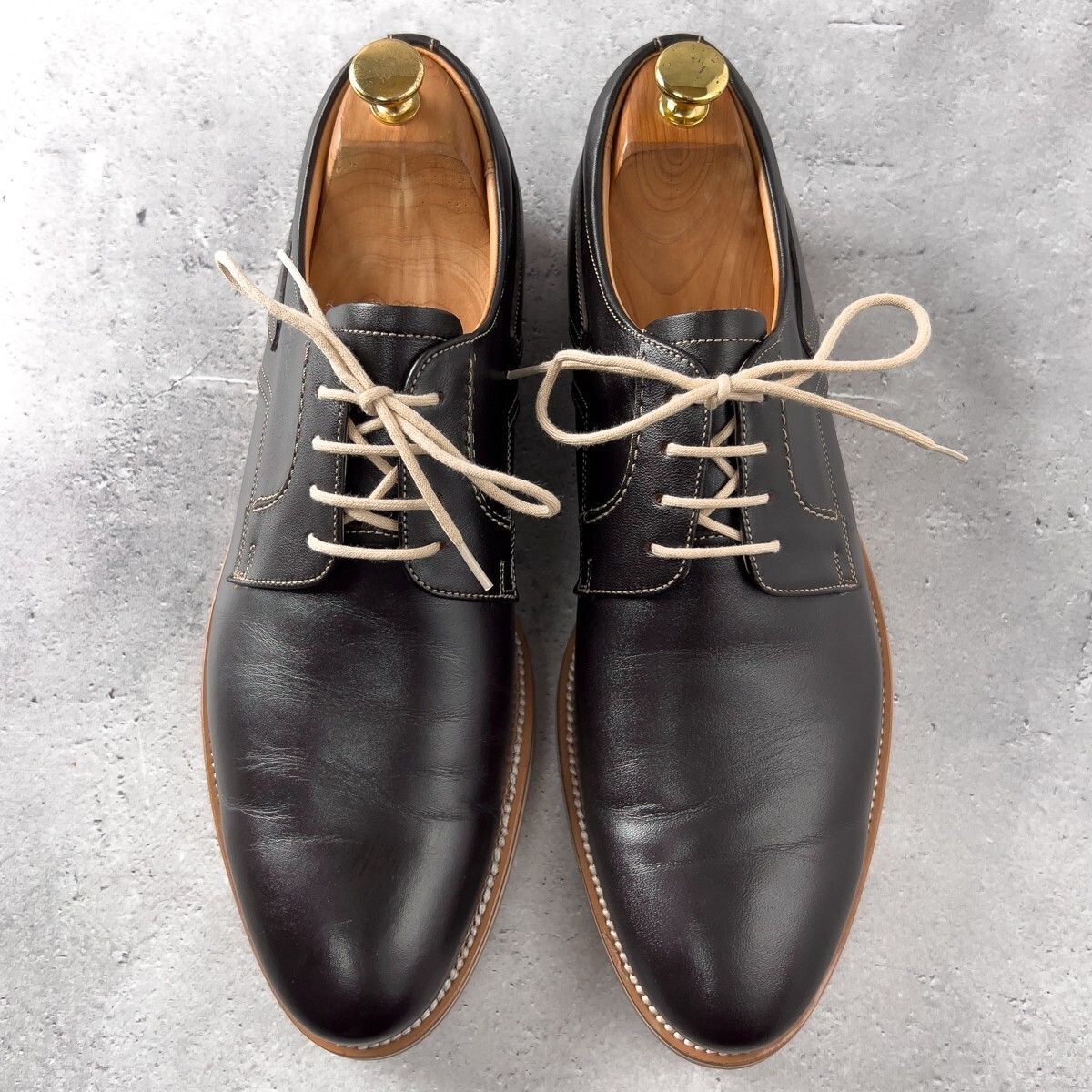 未使用 大塚製靴 Otsuka レザー ローファー 革靴 26.5 EEE 幅広 美品 Otsuka 大塚製靴 レザースニーカー