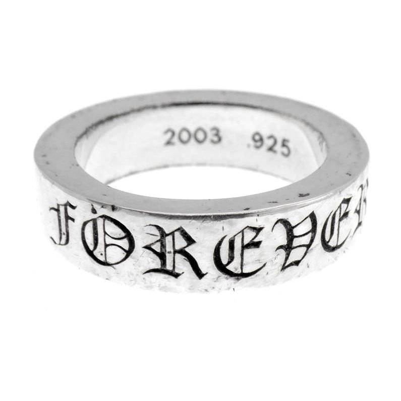 クロムハーツ CHROME HEARTS 6mm SPACER FOREVER スペーサー フォーエバー シルバー リング s4277