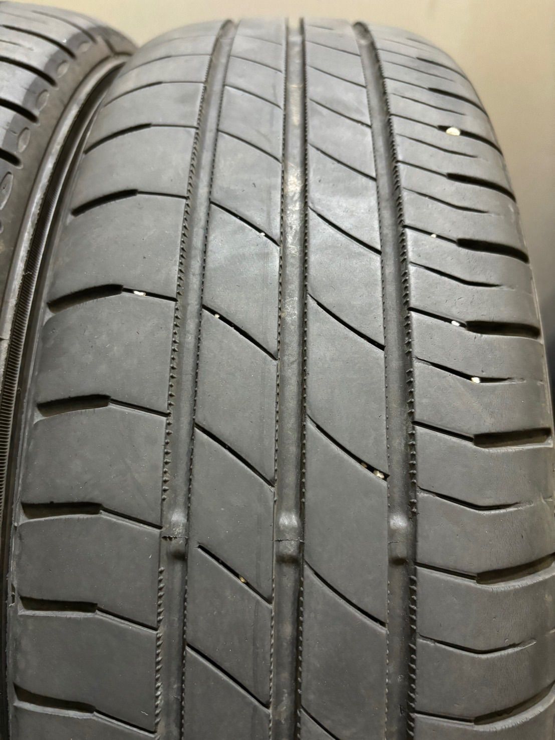 ★165/55R15 DUNLOP/LE MANS V 21年製 AME シュタイナー 15インチ 4.5J +45 100 4H 夏タイヤ サマータイヤ4本 N-BOX スペーシア (南1-G862)