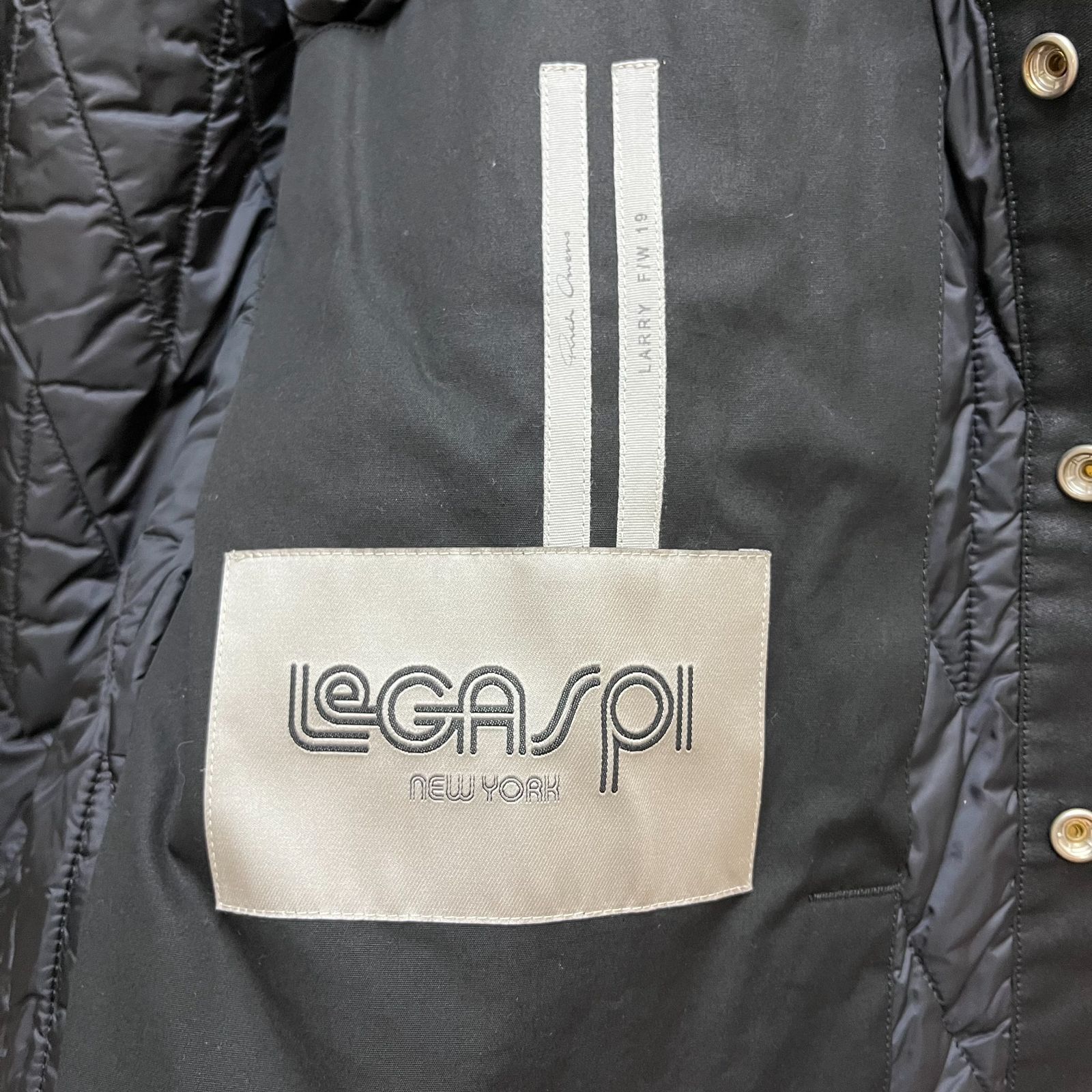 Rick Owens リックオウエンス 19AW Snap-up Outershirt in Black 中綿