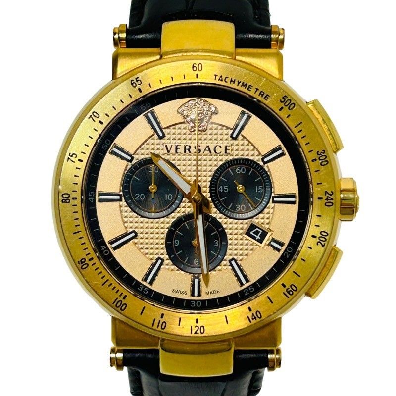 VERSACE ヴェルサーチ クロノグラフ ミスティック 箱付きメンズ腕時計