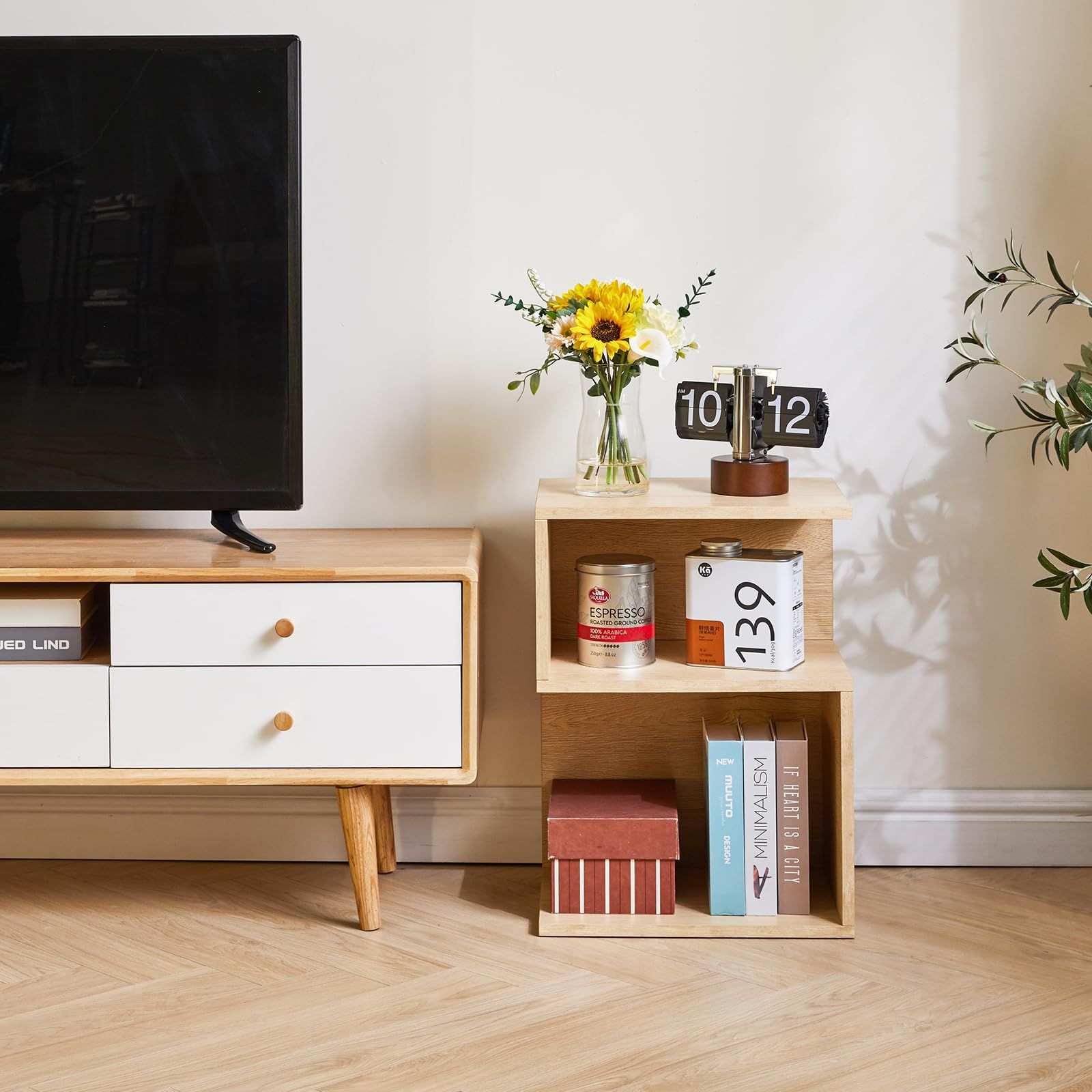 サイドテーブル ベッドテーブル ベッド横 ラック オープンシェルフ