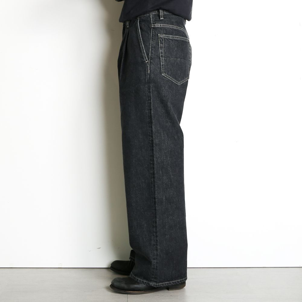 superNova./スーパーノヴァ】Selvedge wide jeans - Bio wash