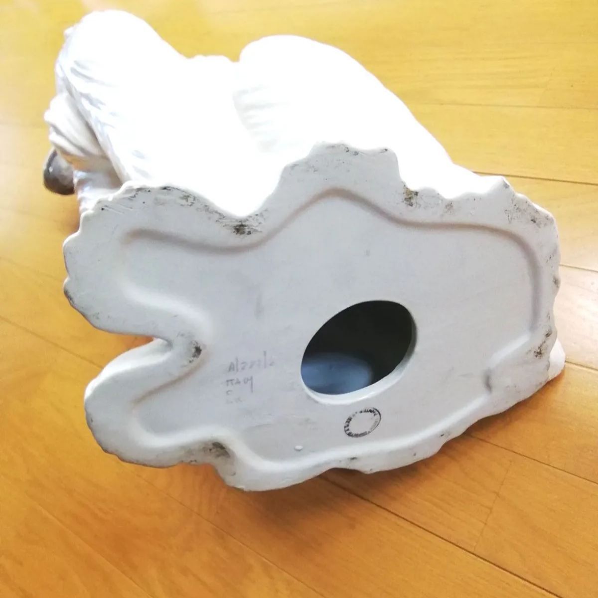 イタリア製陶器アフガンバウンド犬(美品) アフガンハウンド イタリア製 大型犬 犬 置物 陶器 新品未使用