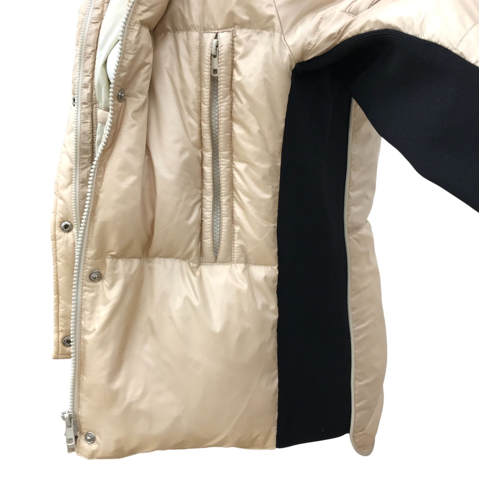 Z1461 JOSEPH ジョゼフ ダウンコート ベージュ×ブラック 異素材