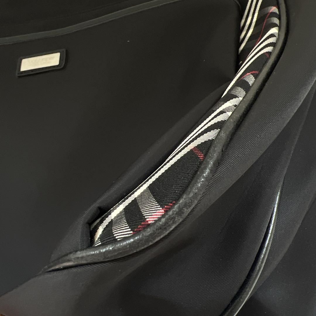 しーバーバリーブラックレーベルショルダーバッグ ノバチェック レザー BURBERRY BLACK LABEL / バーバリーブラックレーベル バーバリー