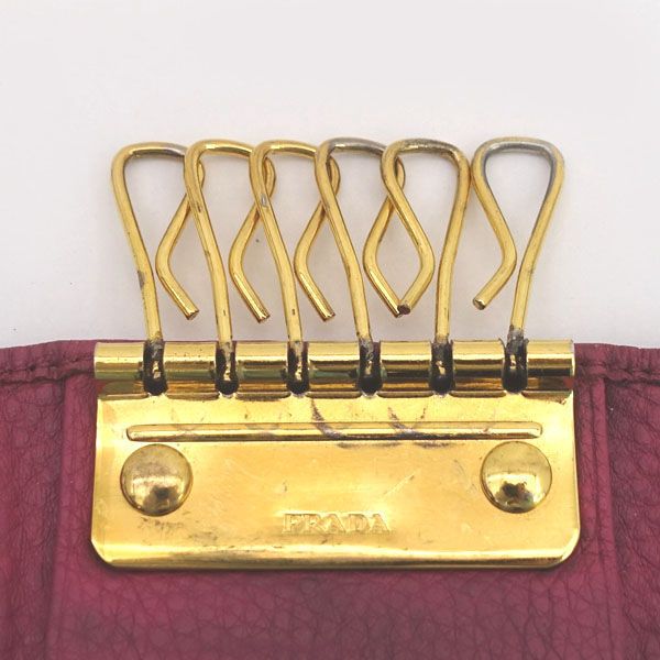 PRADA / プラダ □6連 キーケース レザー ピンク 【KEY/キー/鍵