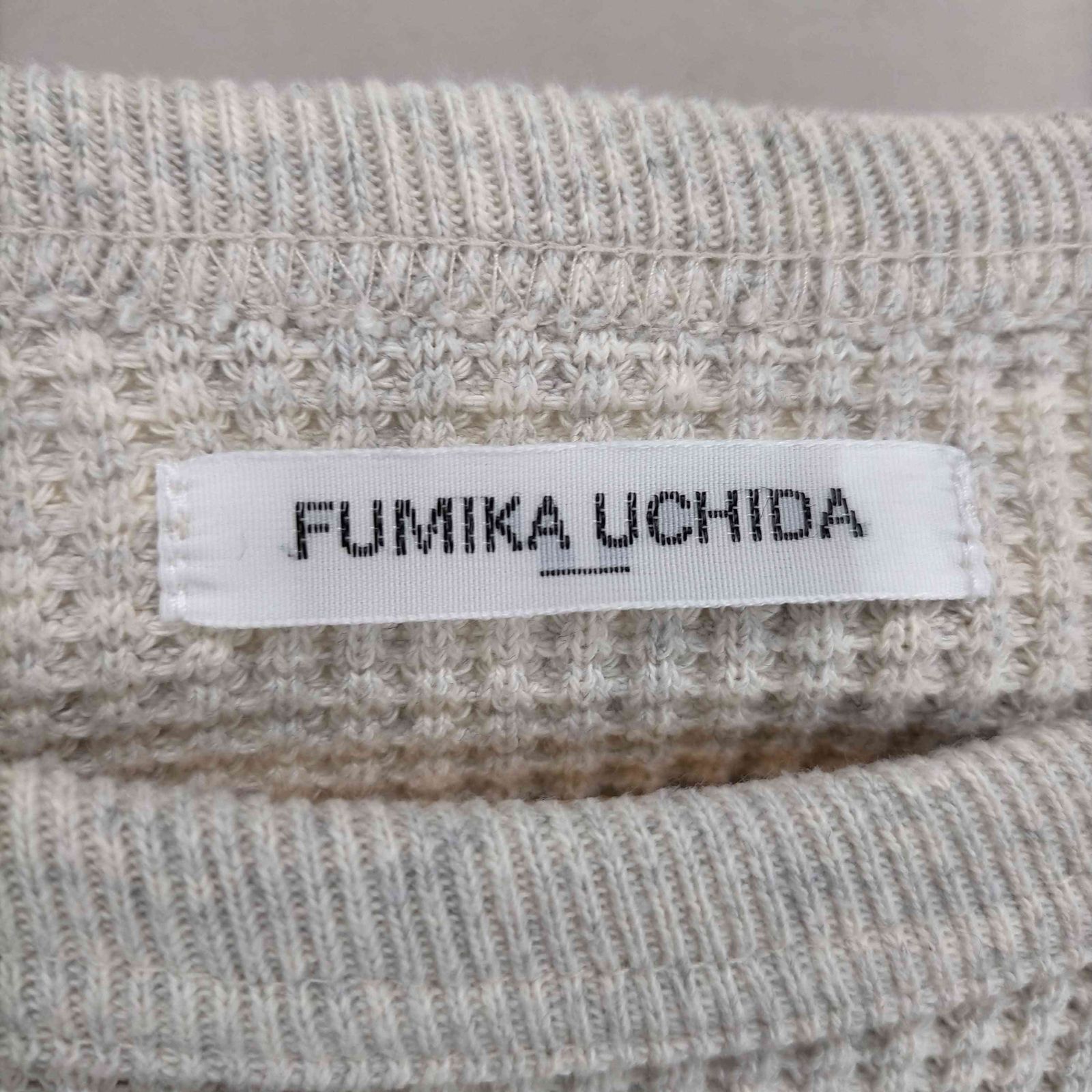 フミカウチダ FUMIKA UCHIDA COTTON WAFFLE THERMALTOP レディース S