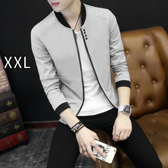 [XXL]メンズ ファッション 服  オシャレ シンプル 大人 かっこいい 大きいサイズ ストリート 紳士服 夏 薄手 ジャケット 日焼け防止 カジュアル スリム 春服 韓国スタイル スーツ アウター 服