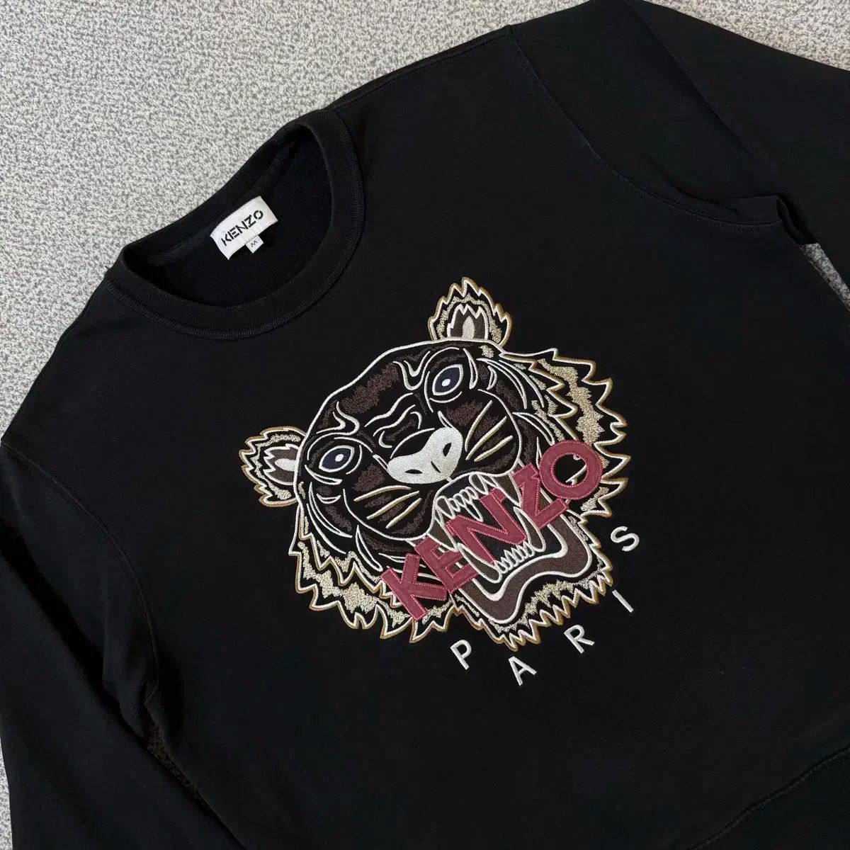 KENZO KENZO(ケンゾー) 黒 タイガー 刺繡 トレーナー M - メルカリ