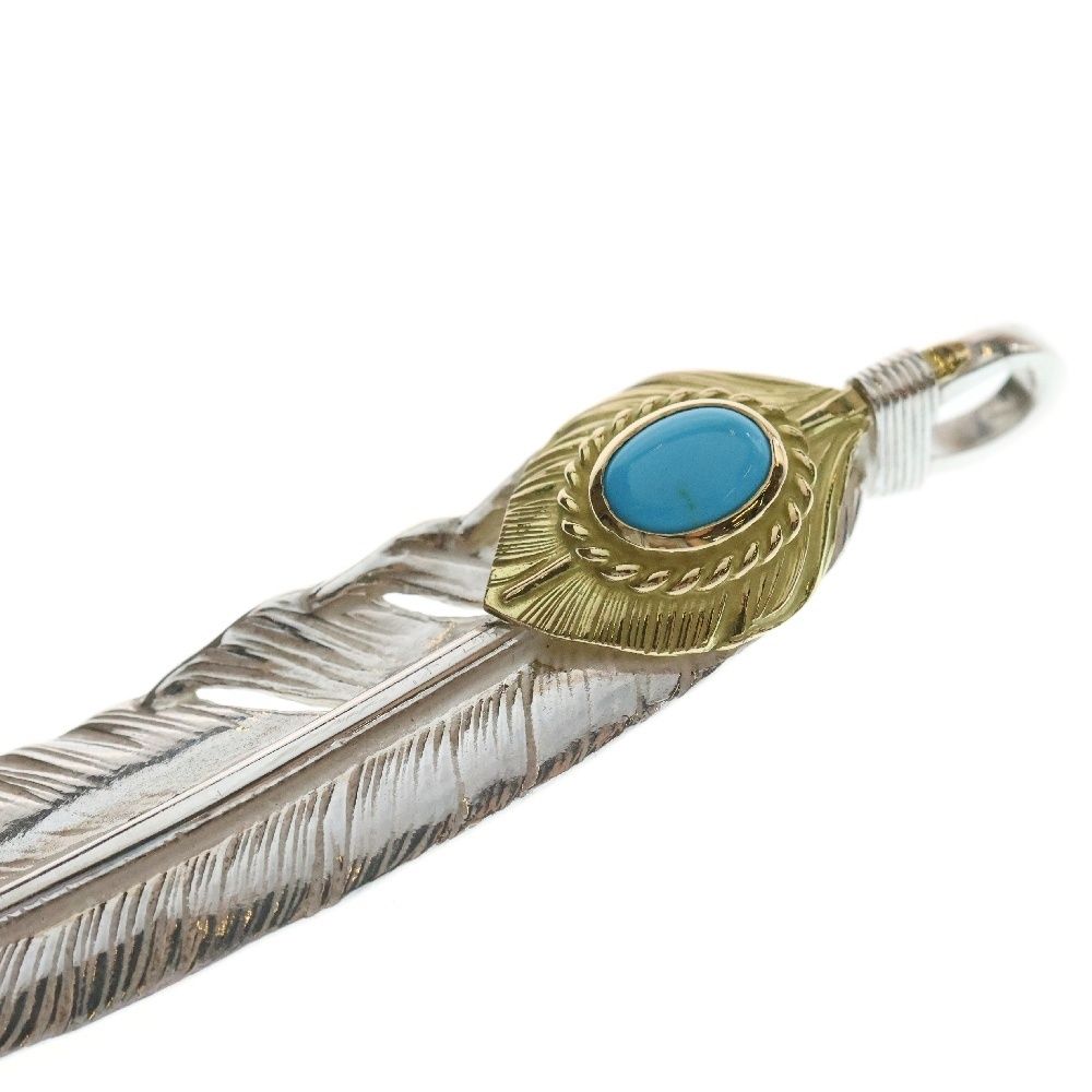 goro's 先金特大フェザー 右向き　新品革紐付き goro's 先金特大フェザー 右向き 新品革紐付き GOROS 先金特大フェザー