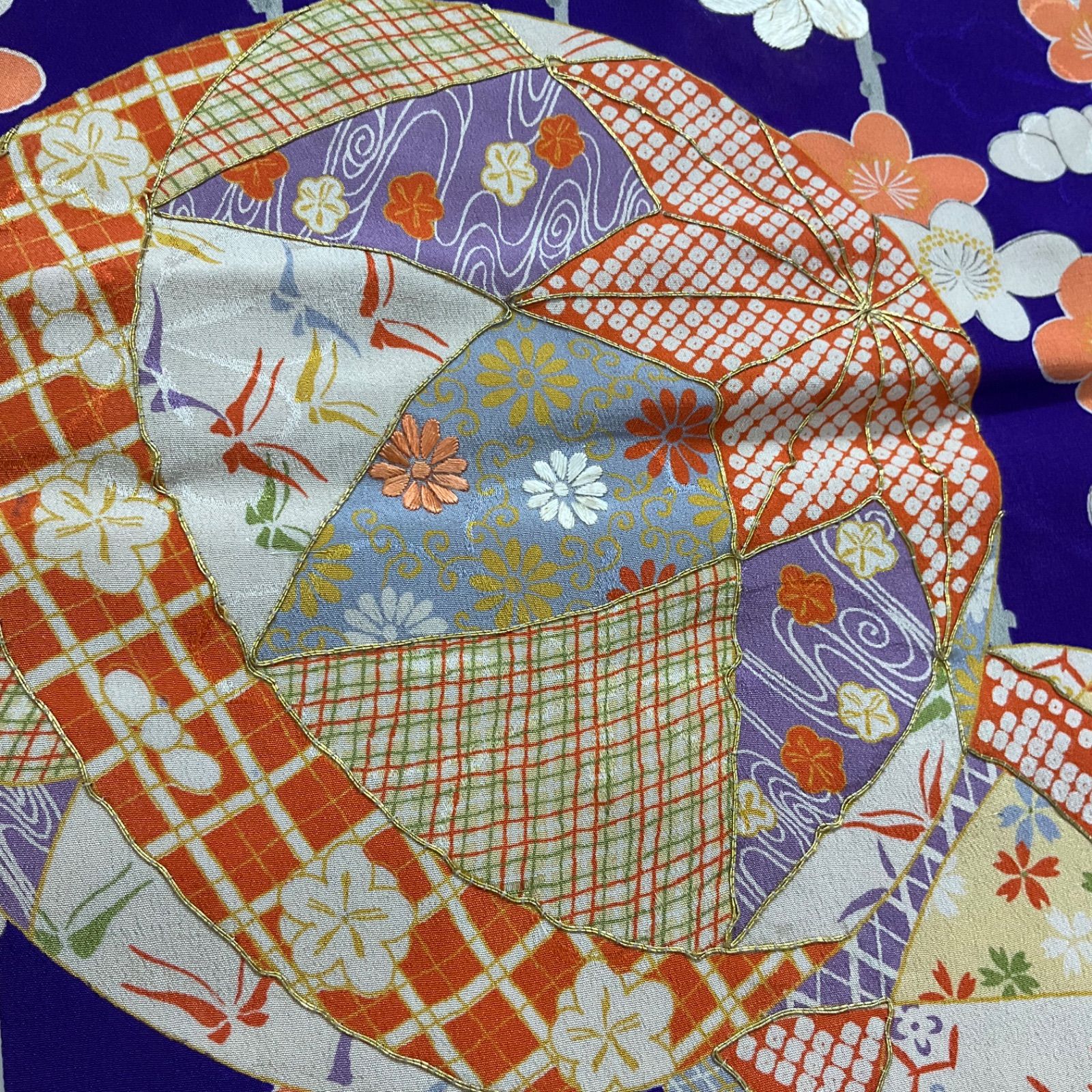 ◆アンティーク子供着物◆刺繍と友禅◆七五三◆裄49肩丈110.5◆七五三お詣り女の子着物こどものひお正月卒業式十三詣り◆G228
