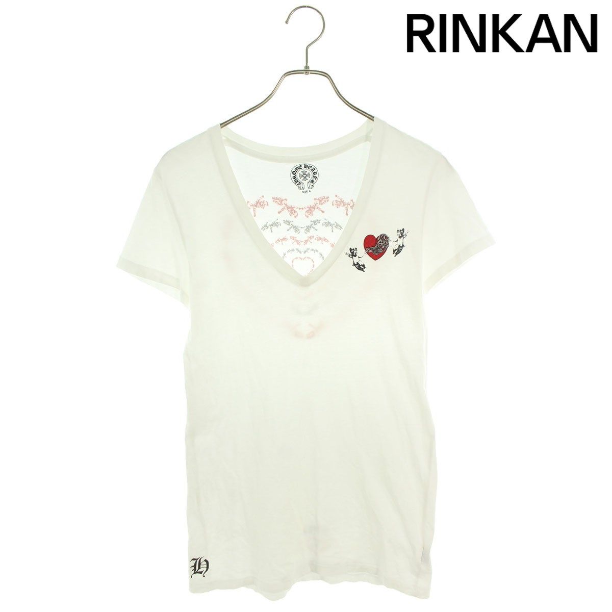 クロムハーツ  CH T-SHRT 3 バックFOTIハートプリントTシャツ メンズ S