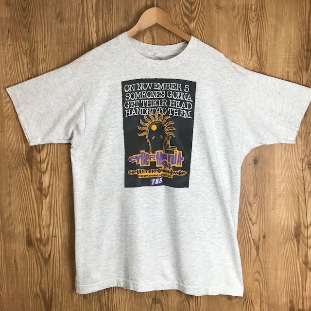 90s VINTAGE CYBERMANIA 94 グラフィック アート デザイン プリント 半袖 Tシャツ サイズ メンズ XL シングルステッチ 90年代 サイバーマニア 古着 s24070838