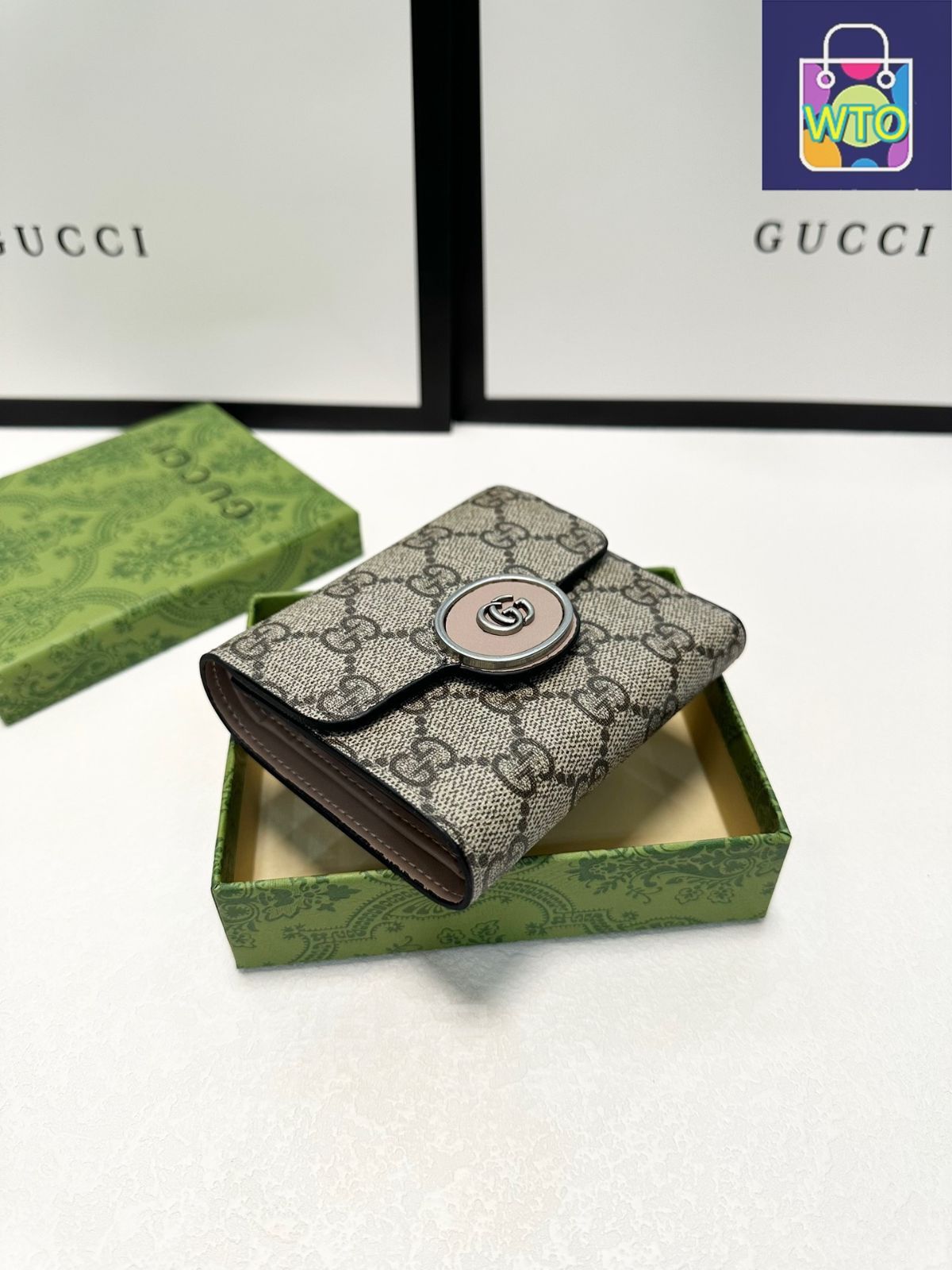 今日特価】Gucci グッチ レザー×PVCショート財布 耐久性に優れ