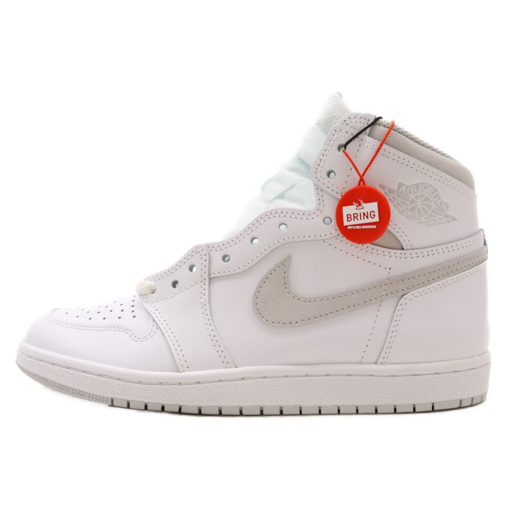 NIKE (ナイキ) AIR JORDAN 1 HI 85 NEUTRAL GREY BQ4422-100 エアジョーダン1 ハイ 85 ニュートラル グレー ハイカットスニーカー US8.5/26.5cm ホワイト/グレー - メルカリ