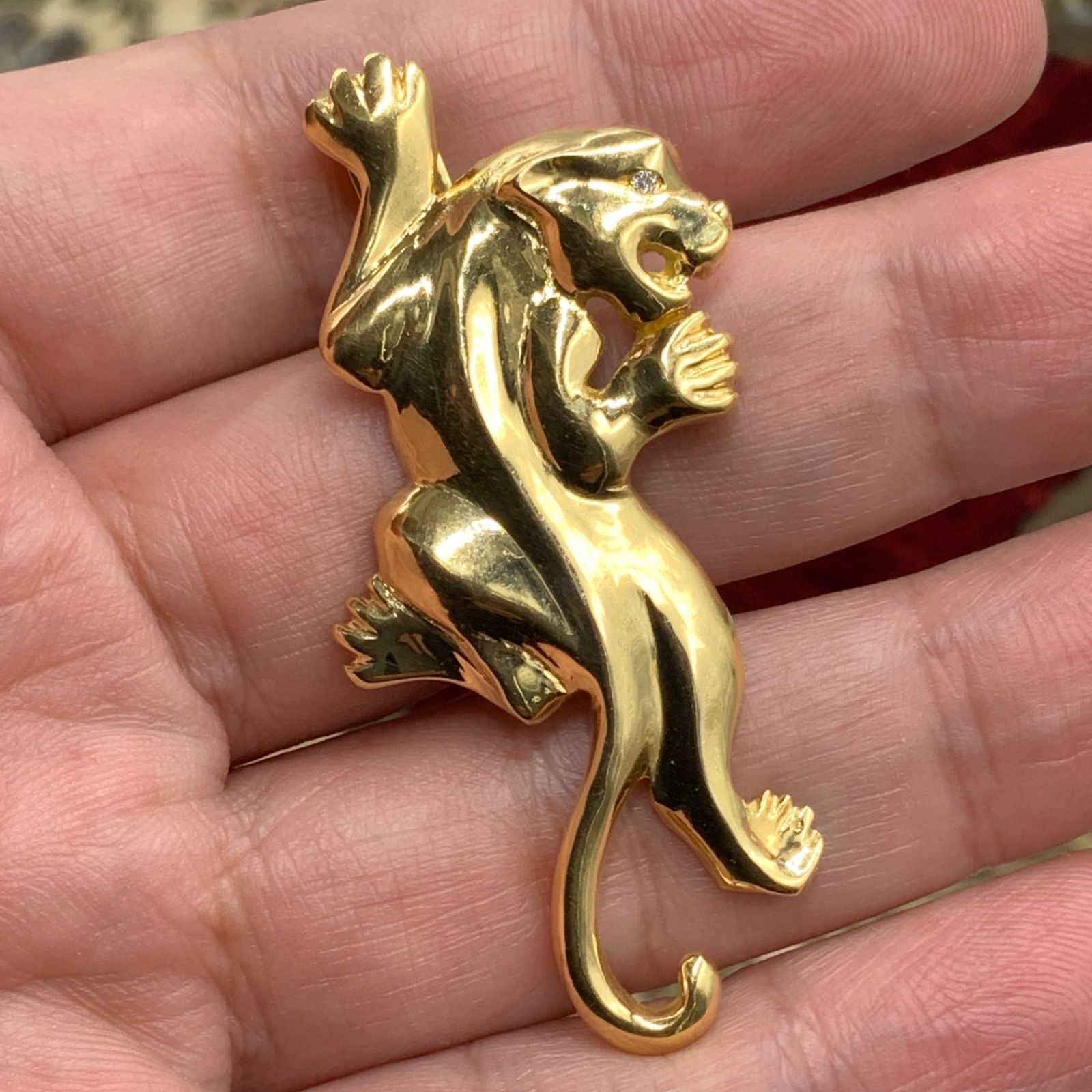 K18 パンサー ペンダントトップ