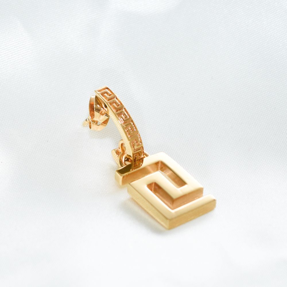 VERSACE ゴールドピアス(片耳用) VERSACE ピアス ベルサーチ ヴェルサーチェ メドゥーサ ロゴ